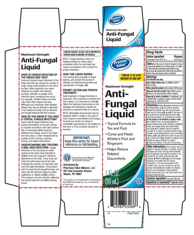 Premier Value Max Str Anti Fungal Liquid (Up Up Antifungal Nail Liquid Solution 53 091tg 02)
